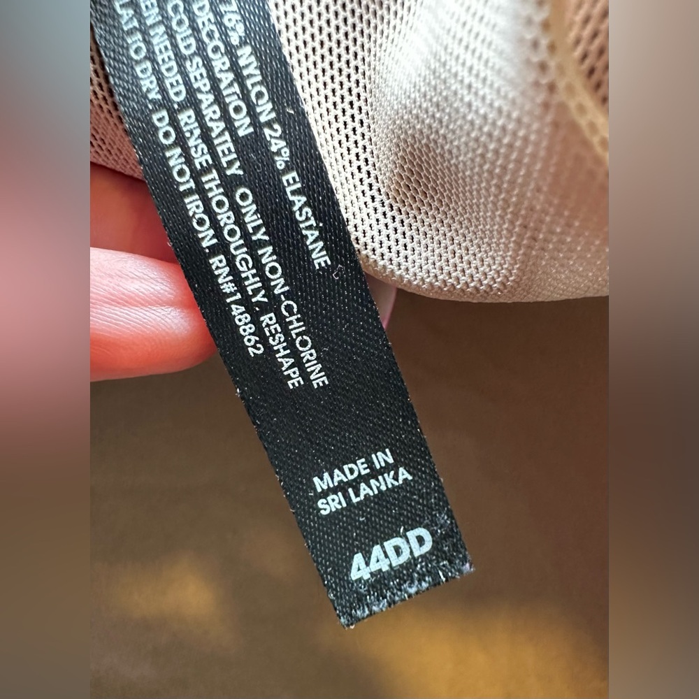 Torrid Black Tan Lace Push Up Bra Dream Wire-Free Sexy Mesh Plus Size Comfy 44DD - Picture 9 of 10